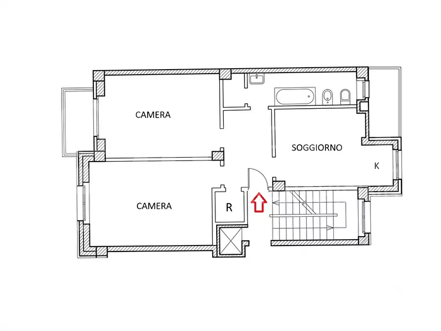 Immagine 38 di Appartamento in vendita  in Via RENATO MARTORELLI, 57 a Torino