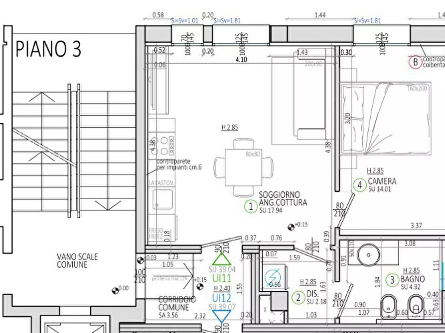 Immagine 7 di Appartamento in vendita  in Via MARTIN LUTHER KING, 38/2 a Bologna