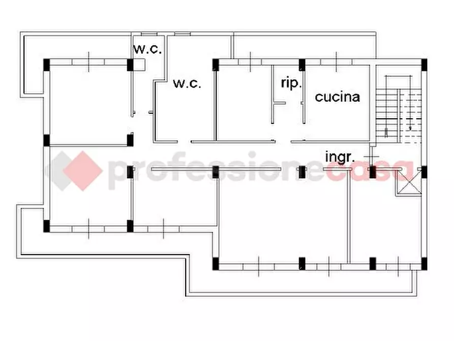 Immagine 17 di Appartamento in vendita  in Via Villini Svizzeri, 29 a Reggio Di Calabria