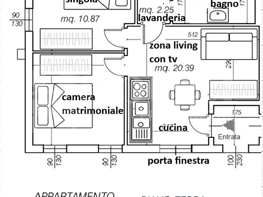 Immagine 12 di Appartamento in vendita  in Via BRONDOLO - VIA BRONDOLO, 00 a Chioggia