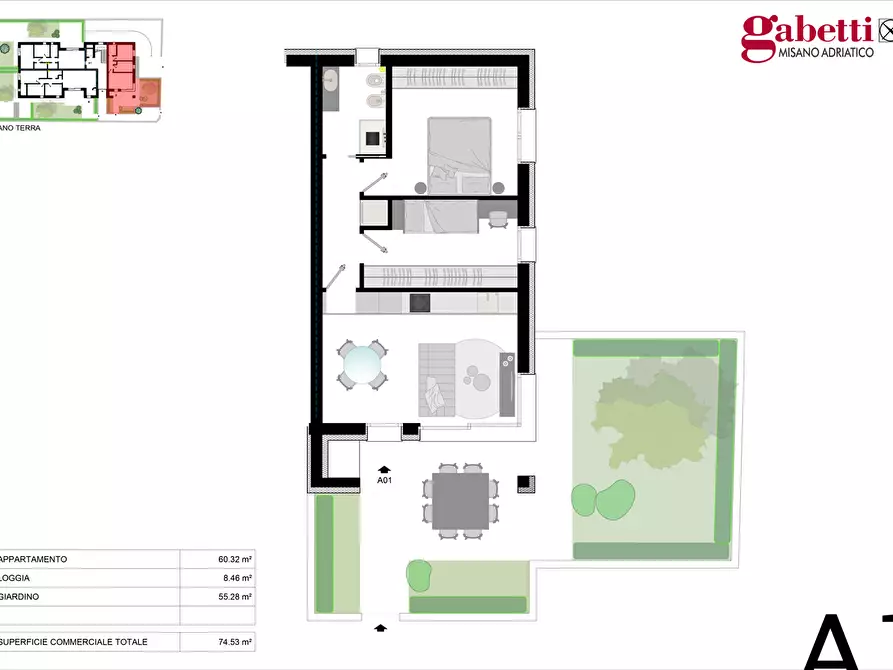 Immagine 10 di Appartamento in vendita  in Via Grossi, snc a Misano Adriatico