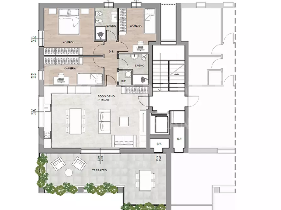 Immagine 16 di Attico in vendita  in Via Roma, 70 a Mogliano Veneto