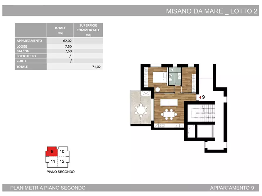 Immagine 14 di Appartamento in vendita  in Via Grossi a Misano Adriatico