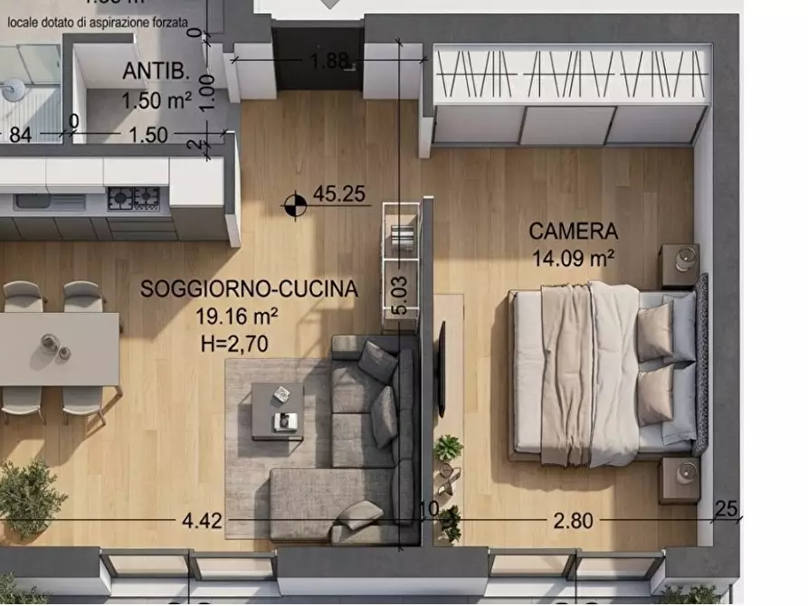 Immagine 5 di Appartamento in vendita  in Via Emilia Ponente, 10 a Bologna