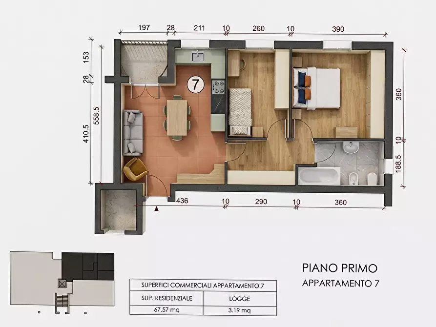 Immagine 10 di Appartamento in vendita  in Via dall'aglio, 4 a Casalgrande