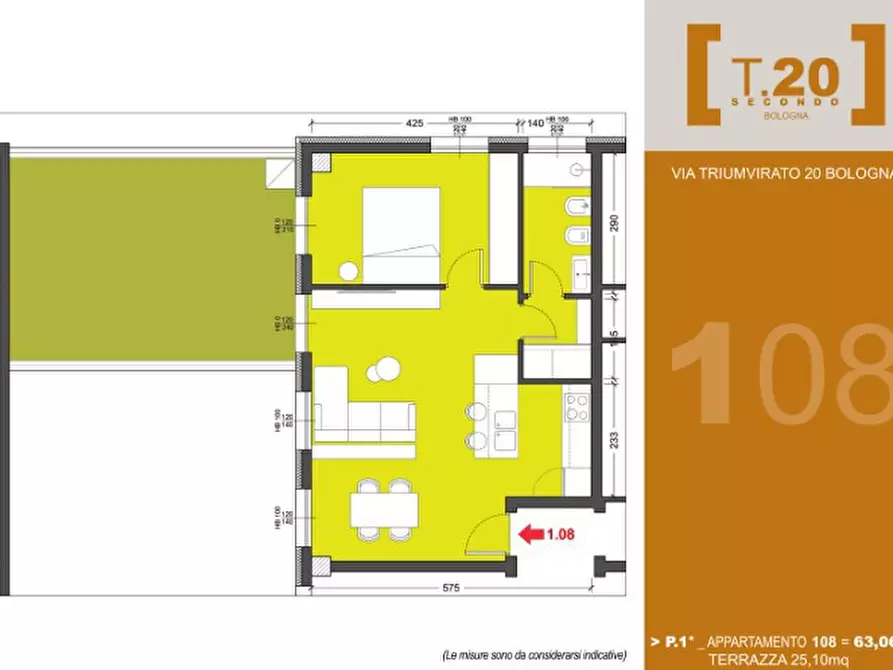 Immagine 6 di Appartamento in vendita  in Via del Triumvirato, 20/2 a Bologna