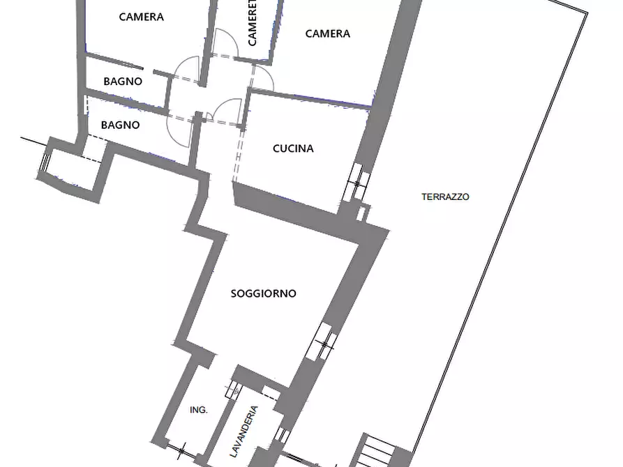 Immagine 32 di Appartamento in vendita  in Piazza Cavallotti a Perugia