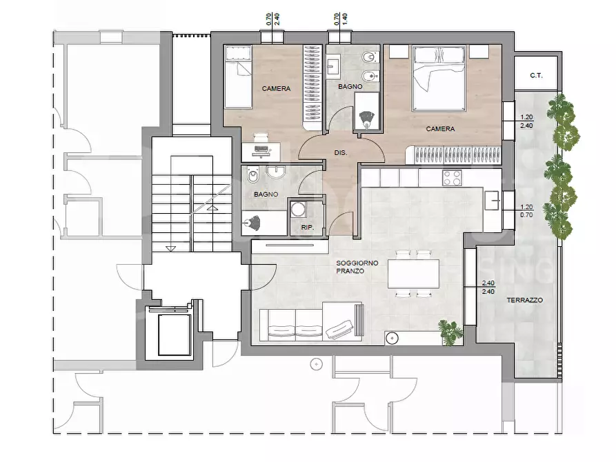 Immagine 16 di Appartamento in vendita  in Via Roma, 70 a Mogliano Veneto