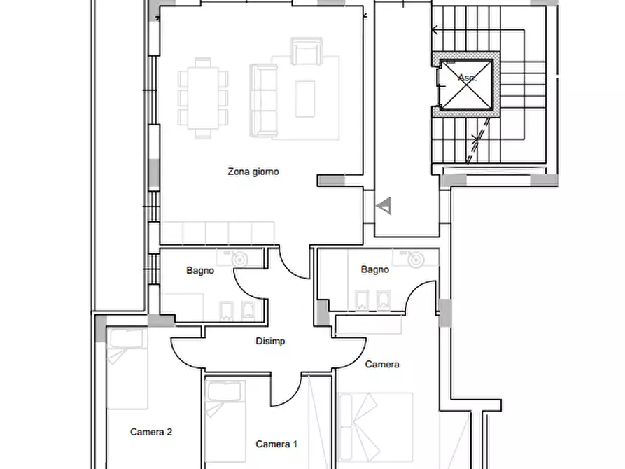 Immagine 13 di Appartamento in vendita  in Via San Bartolomeo a Perugia