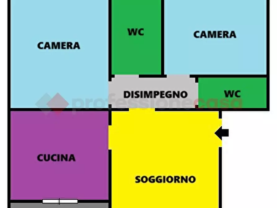 Immagine 12 di Appartamento in vendita  in Via ALDO MORO, 12 a Locate Di Triulzi