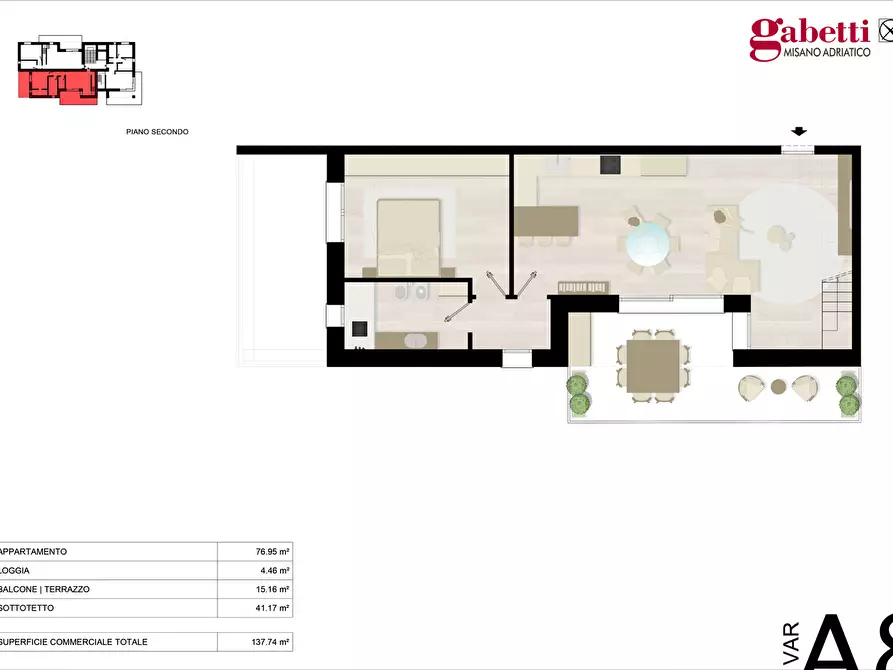 Immagine 17 di Appartamento in vendita  in Via Grossi a Misano Adriatico