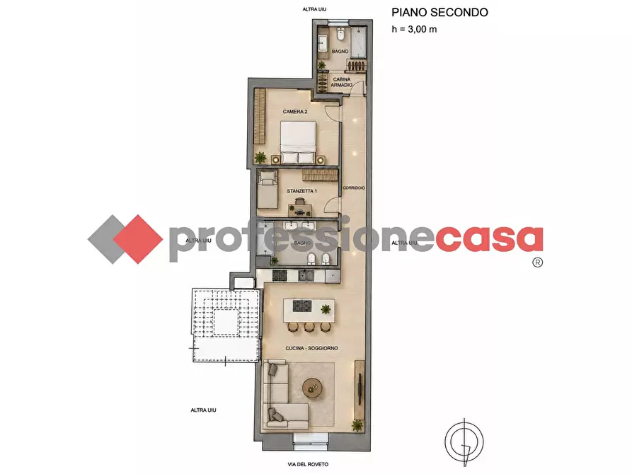 Immagine 1 di Appartamento in vendita  in Via del Roveto a Catania