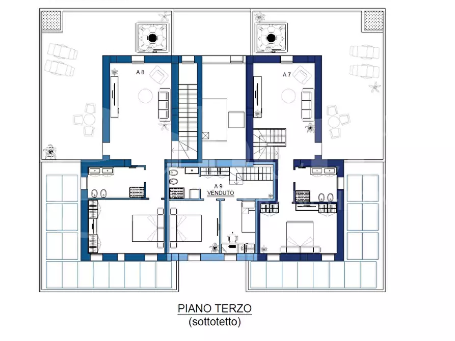 Immagine 8 di Attico in vendita  in Via fratelli rosselli a Fiorano Modenese