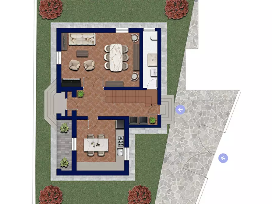 Immagine 43 di Villa in vendita  in Viale de Gasperi, 21 a Treviglio