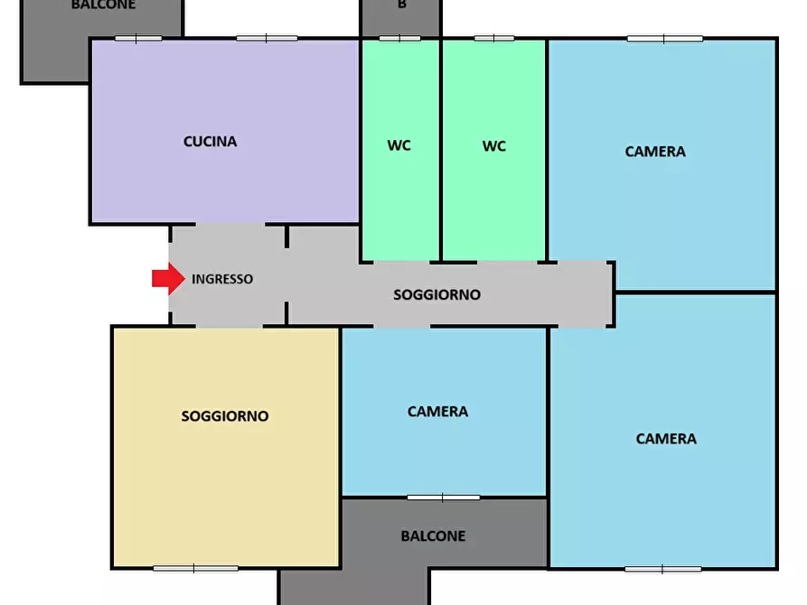 Immagine 39 di Appartamento in vendita  in Via TOGLIATTI, 11 a Locate Di Triulzi