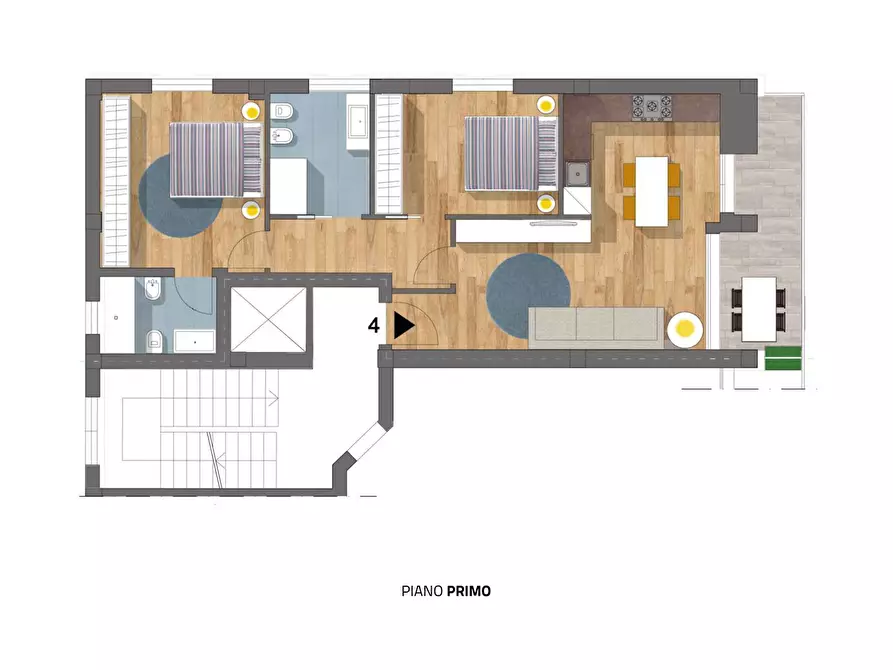 Immagine 7 di Appartamento in vendita  in Via Trento a Gabicce Mare