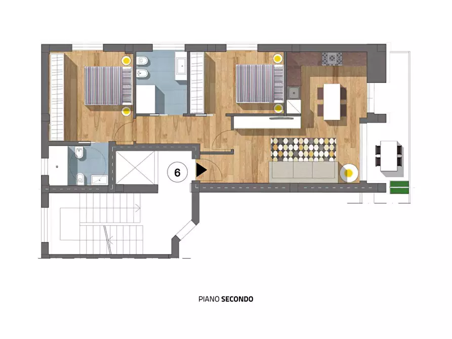 Immagine 7 di Appartamento in vendita  in Via Trento a Gabicce Mare