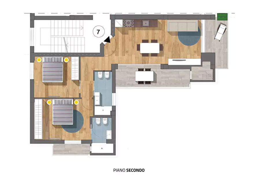 Immagine 7 di Appartamento in vendita  in Via Trento a Gabicce Mare