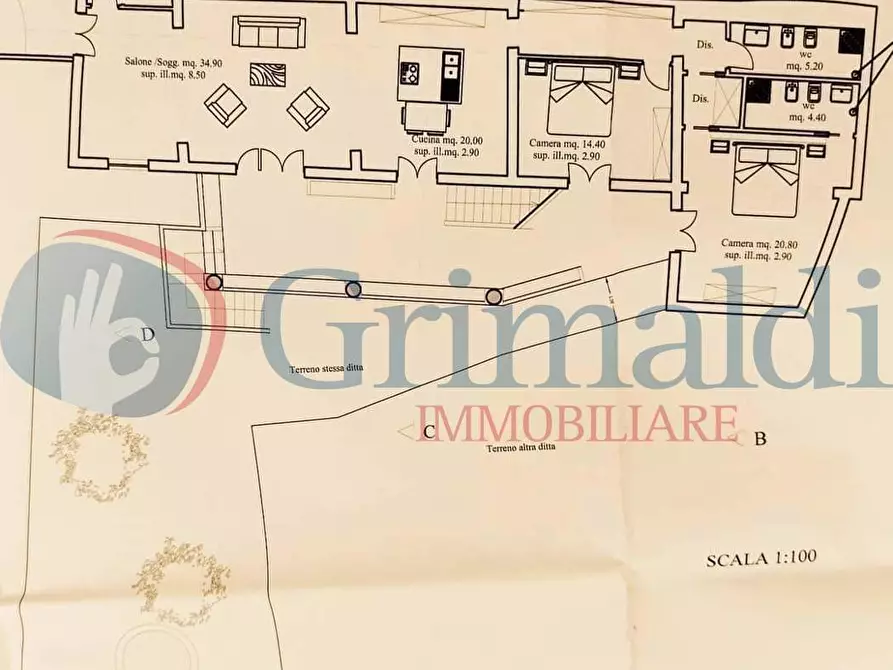 Immagine 13 di Rustico / casale in vendita  in LocalitÃ  Policastro a Santa Marina Salina