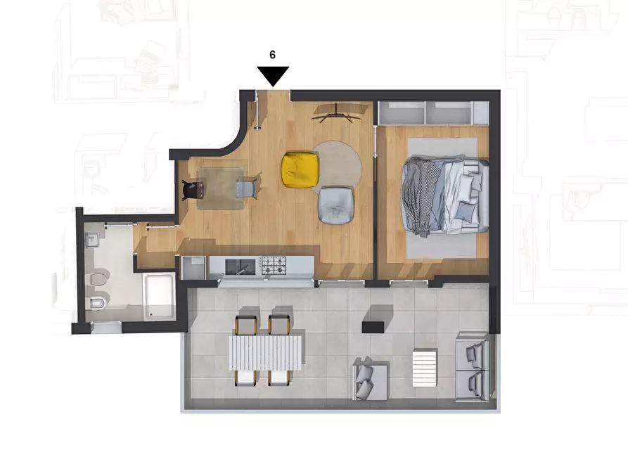 Immagine 4 di Appartamento in vendita  in Via Salita Fiumara Guardia a Messina