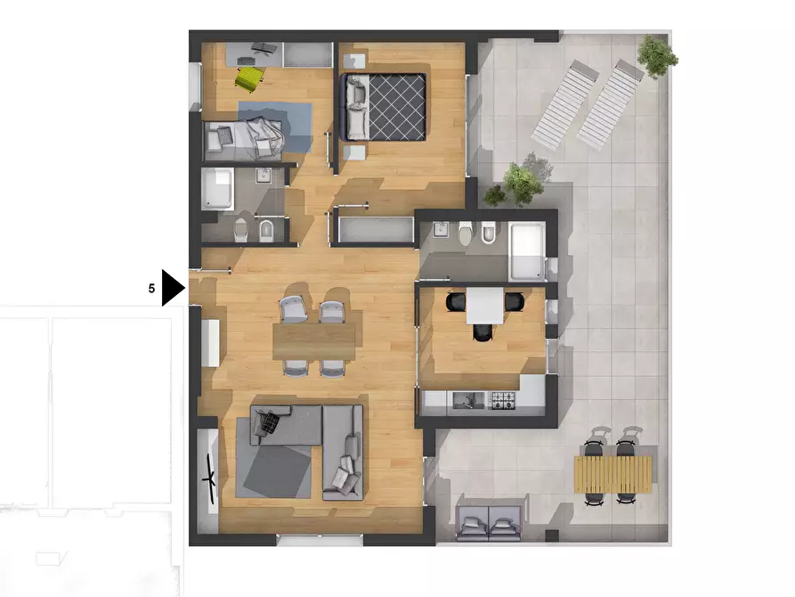 Immagine 5 di Appartamento in vendita  in Via Salita Fiumara Guardia a Messina