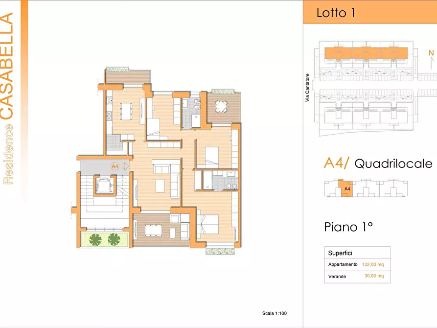 Immagine 2 di Appartamento in vendita  in Via CANTATORE a San Severo