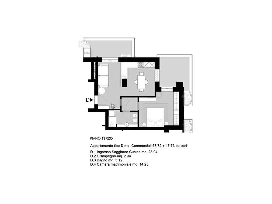 Immagine 4 di Appartamento in vendita  in Via F. Baracca, 1 a Gabicce Mare