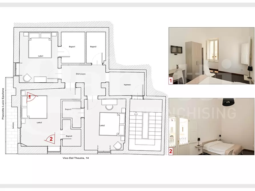 Immagine 43 di Appartamento in vendita  in Vico del Theutra, 14 a Lecce