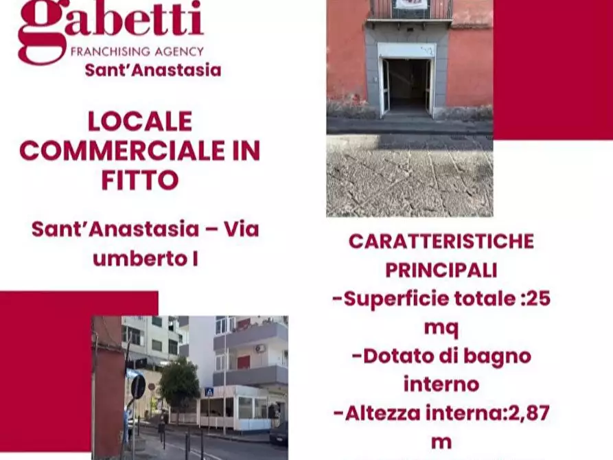 Immagine 1 di Attività commerciale in affitto  in Via Umberto I, snc a Sant'anastasia