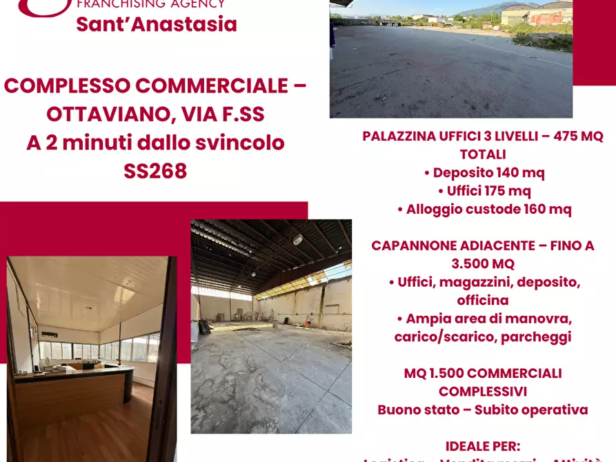 Immagine 1 di Attività commerciale in vendita  in Via FF.SS, snc a Ottaviano