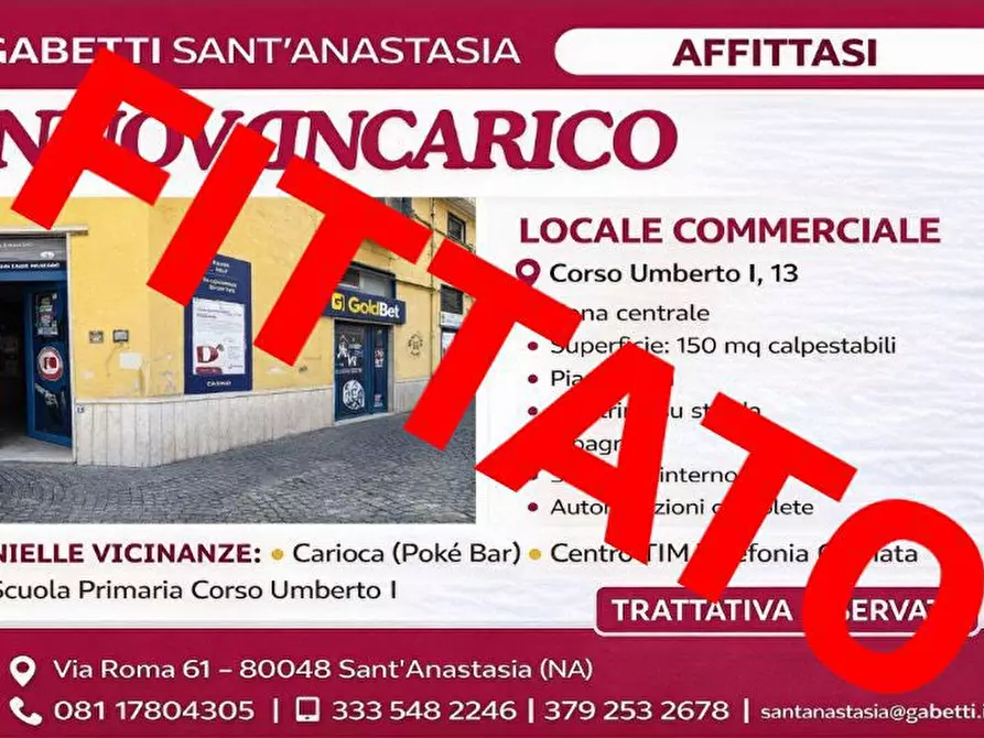 Immagine 10 di Attività commerciale in affitto  in Corso Umberto I, 13 a Sant'anastasia