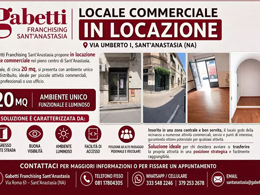 Immagine 5 di Attività commerciale in affitto  in Via Umberto I, 36 a Sant'anastasia