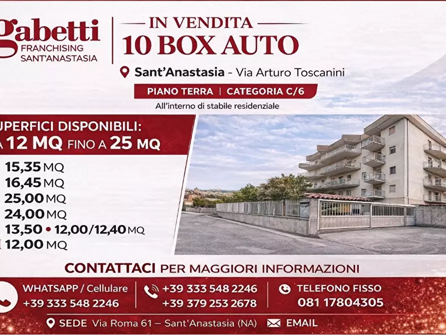 Immagine 1 di Box auto in vendita  in Via Arturo Toscanini, 30 a Sant'anastasia