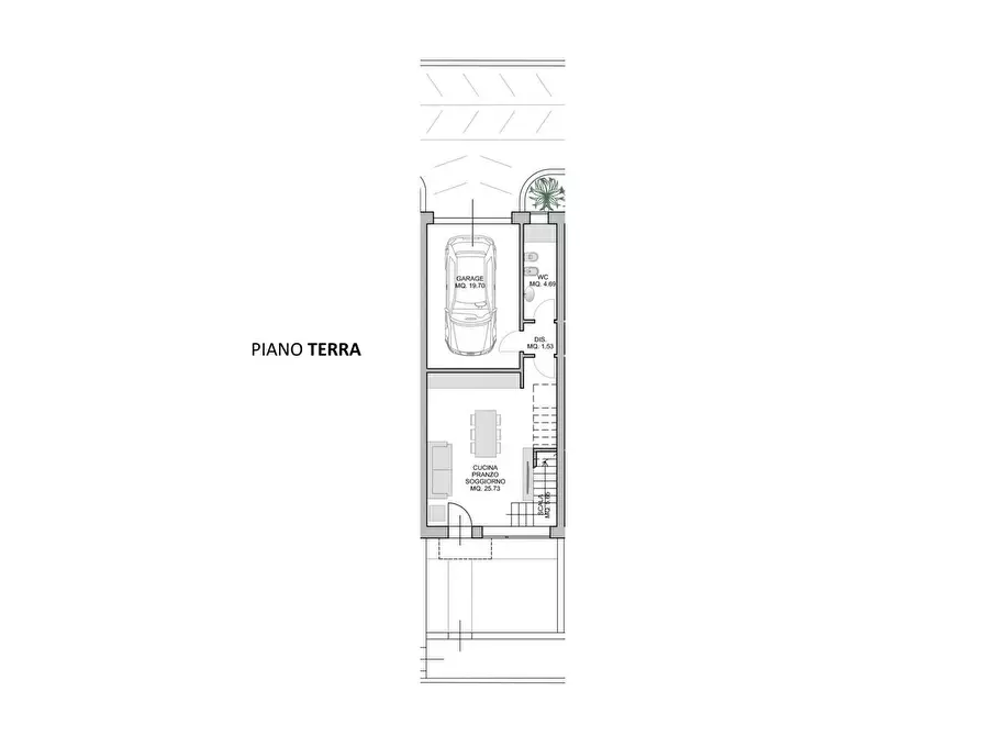 Immagine 5 di Villetta a schiera in vendita  in Via Torconca a San Giovanni In Marignano