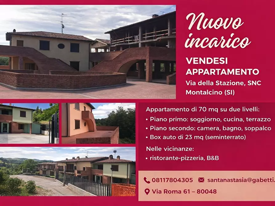 Immagine 1 di Appartamento in vendita  in Via della Stazione a Montalcino