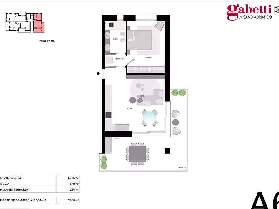 Immagine 16 di Appartamento in vendita  in Via Grossi a Misano Adriatico