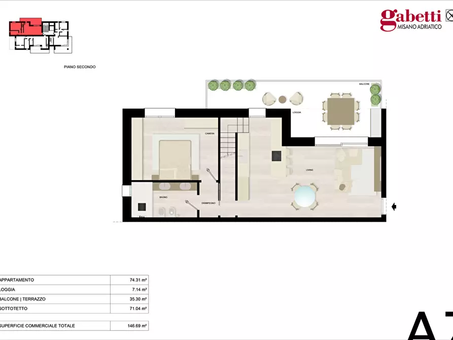 Immagine 16 di Appartamento in vendita  in Via Grossi a Misano Adriatico