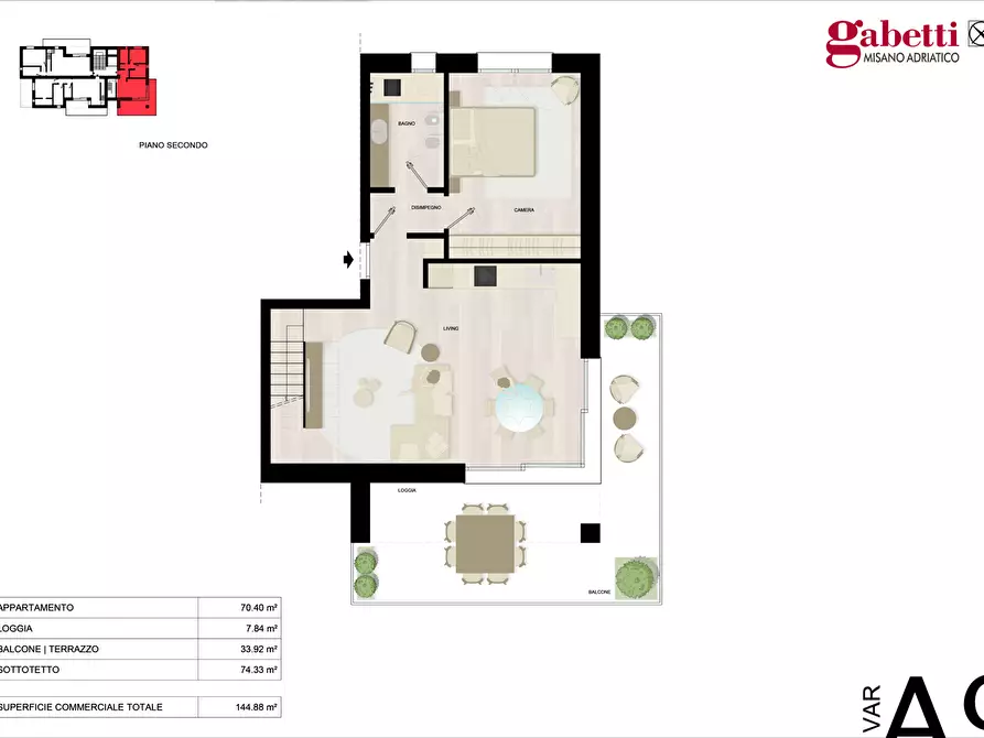 Immagine 17 di Appartamento in vendita  in Via Grossi a Misano Adriatico