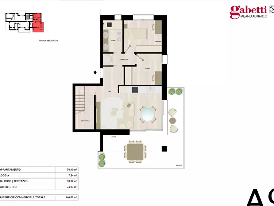 Immagine 16 di Appartamento in vendita  in Via Grossi a Misano Adriatico