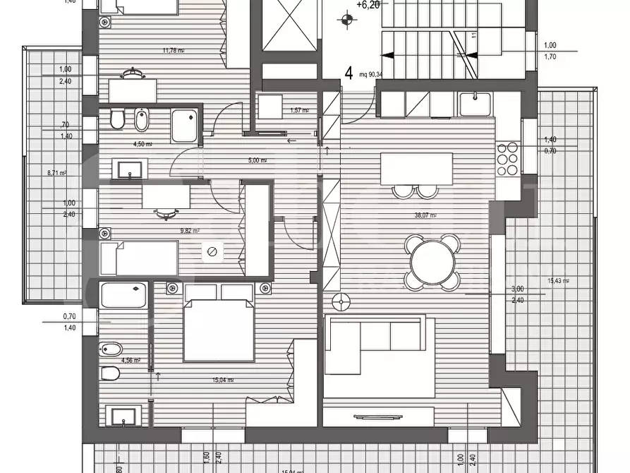 Immagine 12 di Appartamento in vendita  in Via Rielta, . a Venezia