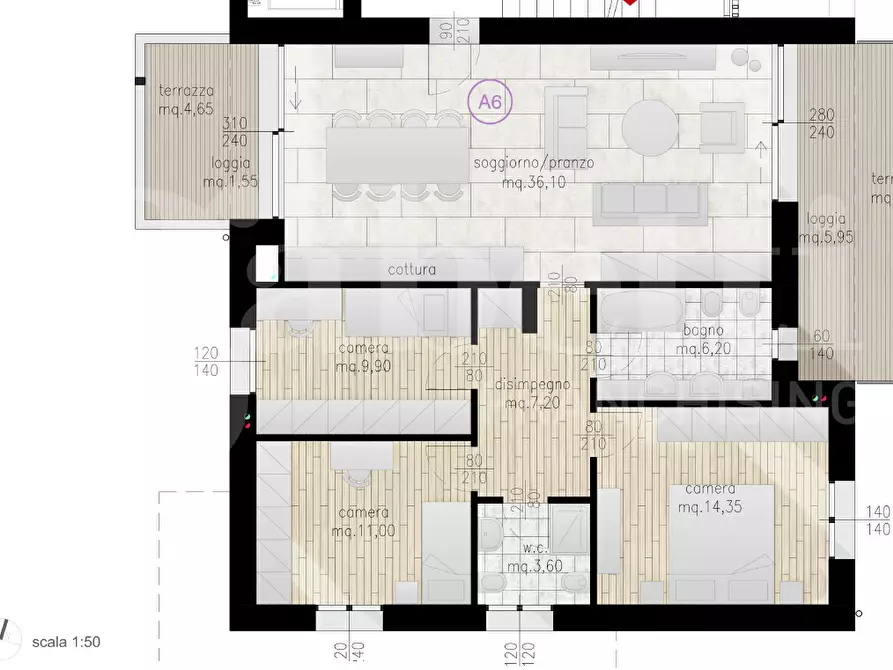 Immagine 24 di Appartamento in vendita  in Via San Marco, 512 a Marcon