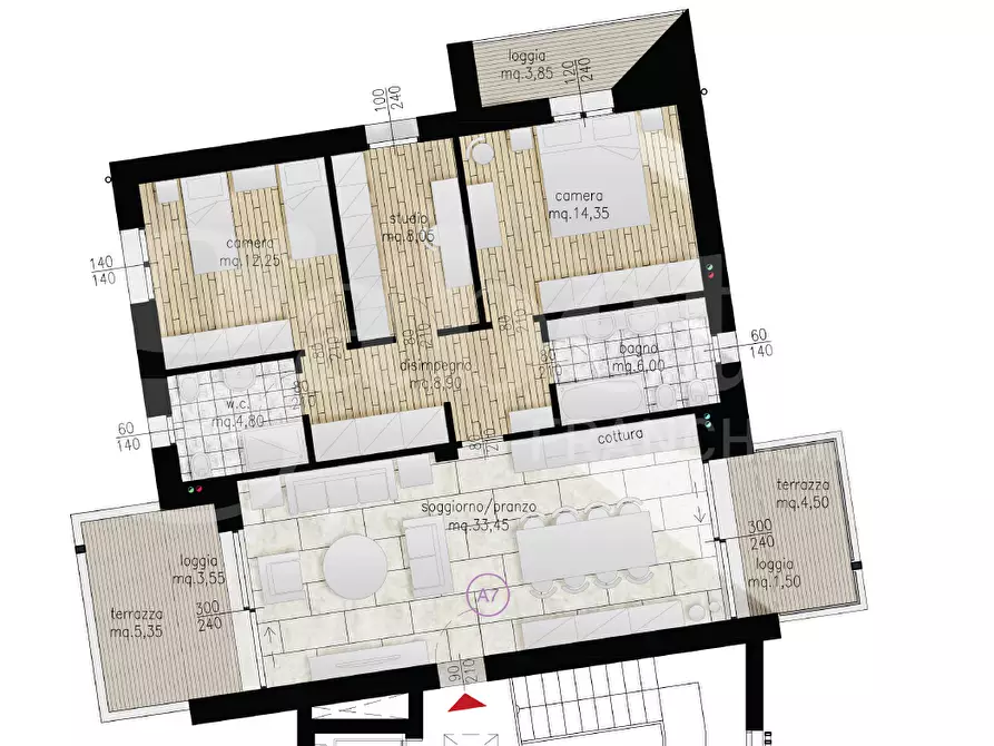 Immagine 23 di Appartamento in vendita  in Via San Marco, 512 a Marcon