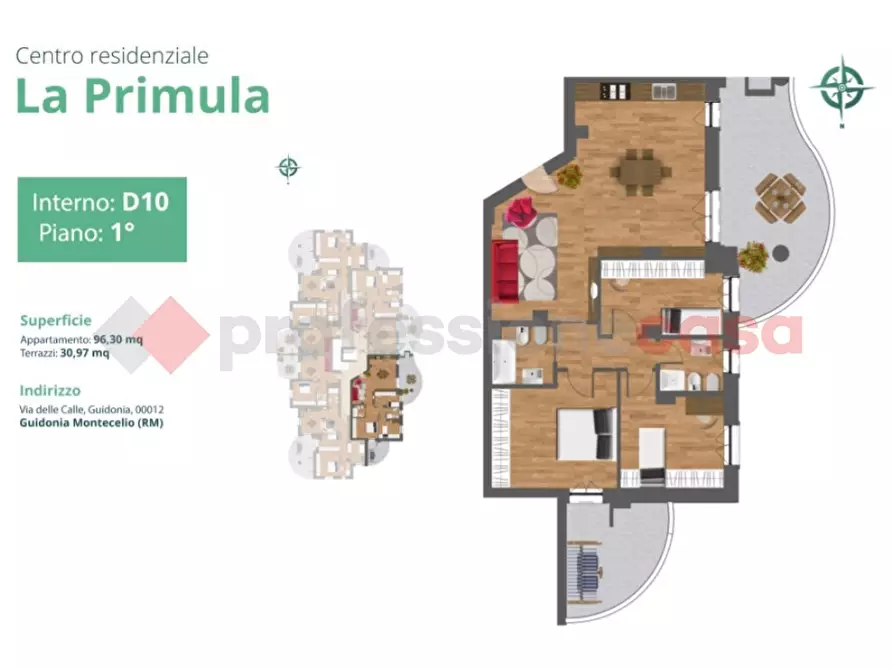 Immagine 45 di Appartamento in vendita  in Via Delle Calle, 17 a Guidonia Montecelio