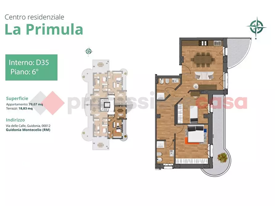 Immagine 49 di Appartamento in vendita  in Via Delle Calle, 17 a Guidonia Montecelio