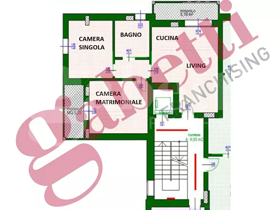 Immagine 23 di Appartamento in vendita  in Via BORGO SAN GIOVANNI - VIA GRANATIERI DI SARDEGNA, 00 a Chioggia