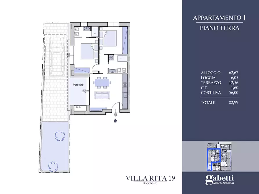 Immagine 13 di Appartamento in vendita  in Via Bixio, 19 a Riccione