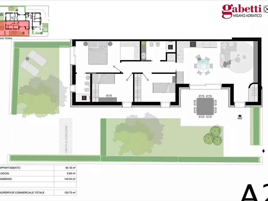 Immagine 10 di Appartamento in vendita  in Via Grossi, snc a Misano Adriatico