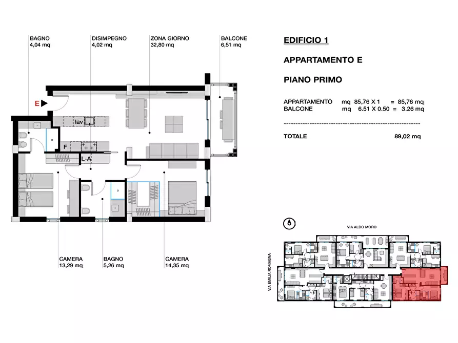 Immagine 11 di Appartamento in vendita  in Via Romagna a Gabicce Mare