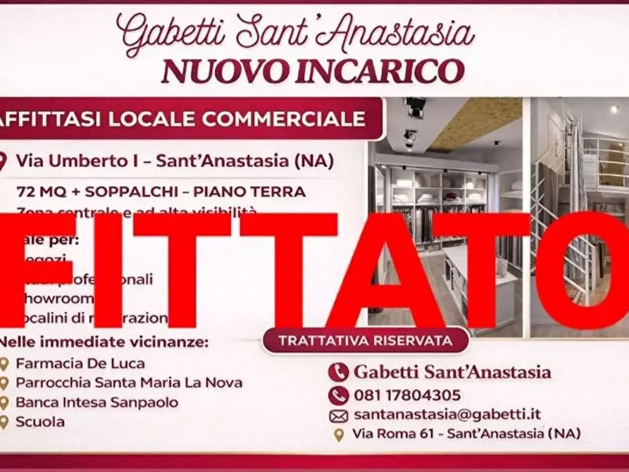 Immagine 1 di Attività commerciale in affitto  in Via Umberto I, snc a Sant'anastasia