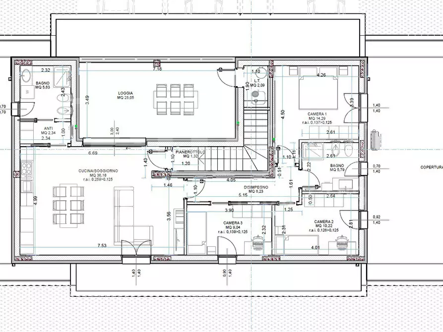 Immagine 14 di Attico in vendita  in Via MINGOTTI, 10 a Castrezzato